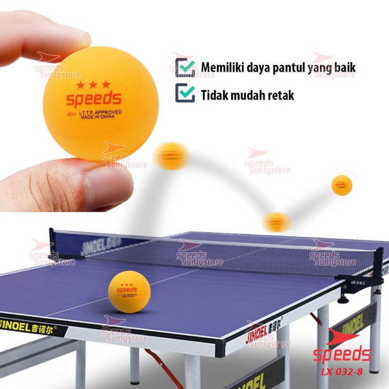 (5 PCS) Bola Ping Pong PingPong Tenis Meja Bintang 3 isi 1 pcs Original Import 032-8