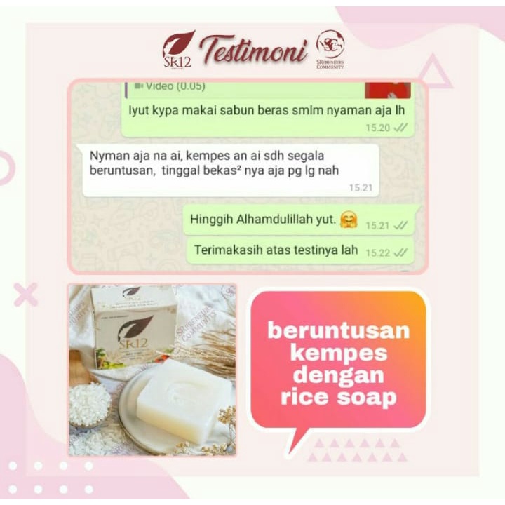 Rice Soap sr12 / Sabun Rice Soap sr12 / Sabun Beras sr12 / Sabun Beras 60gr / Rice Soap Sabun Beras