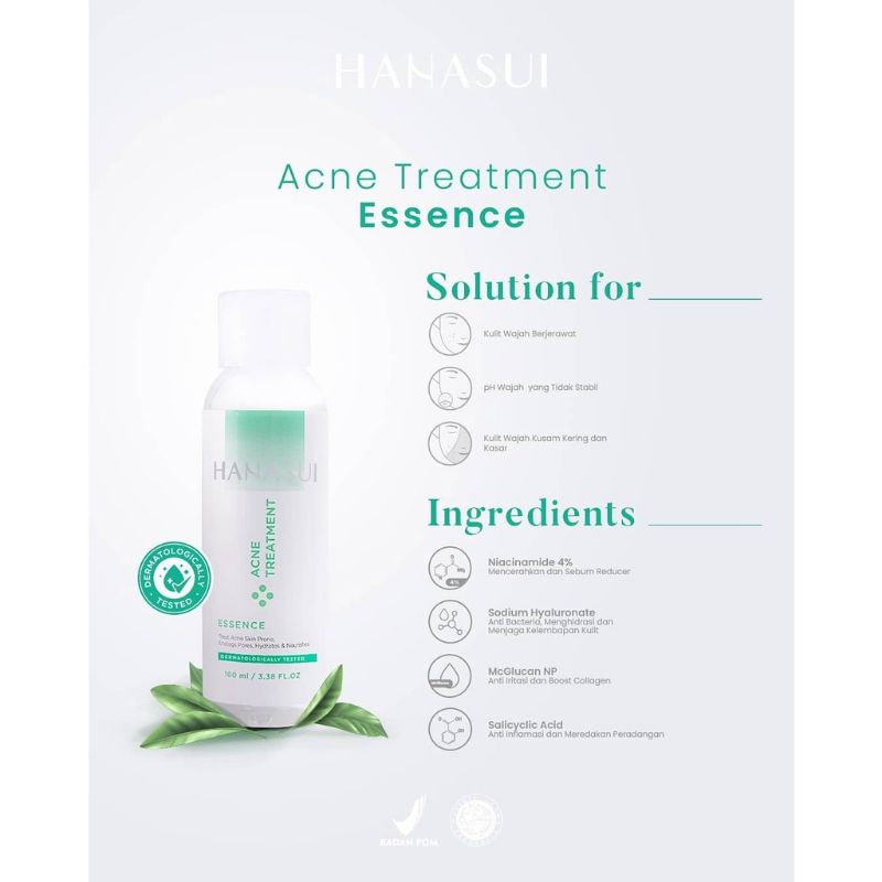 HANASUI ACNE TREATMENT/CREAM HANASUI JERAWAT/BPOM