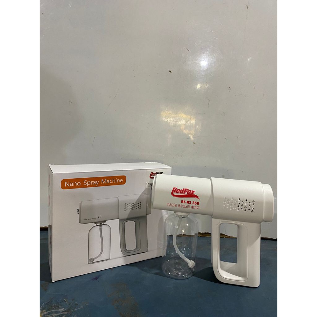 Mesin Fogging Nano Spray Gun REDFOX ORIGINAL Wireless Disinfektan Tembak Sinar Biru Blue Sprayer