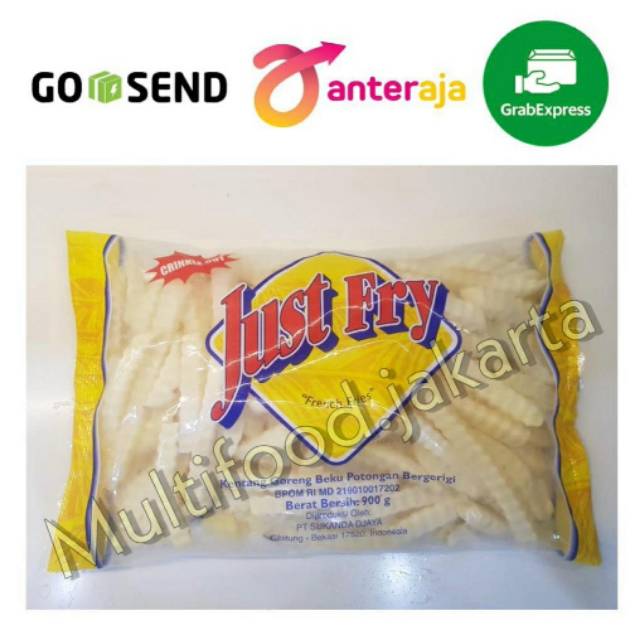 

Kentang goreng / french fries crinkle cut just fry