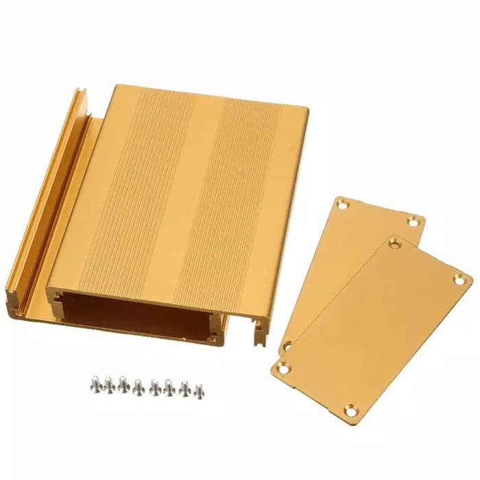 Box DIY enclosure box alumunium aluminium gold casing profile kotak