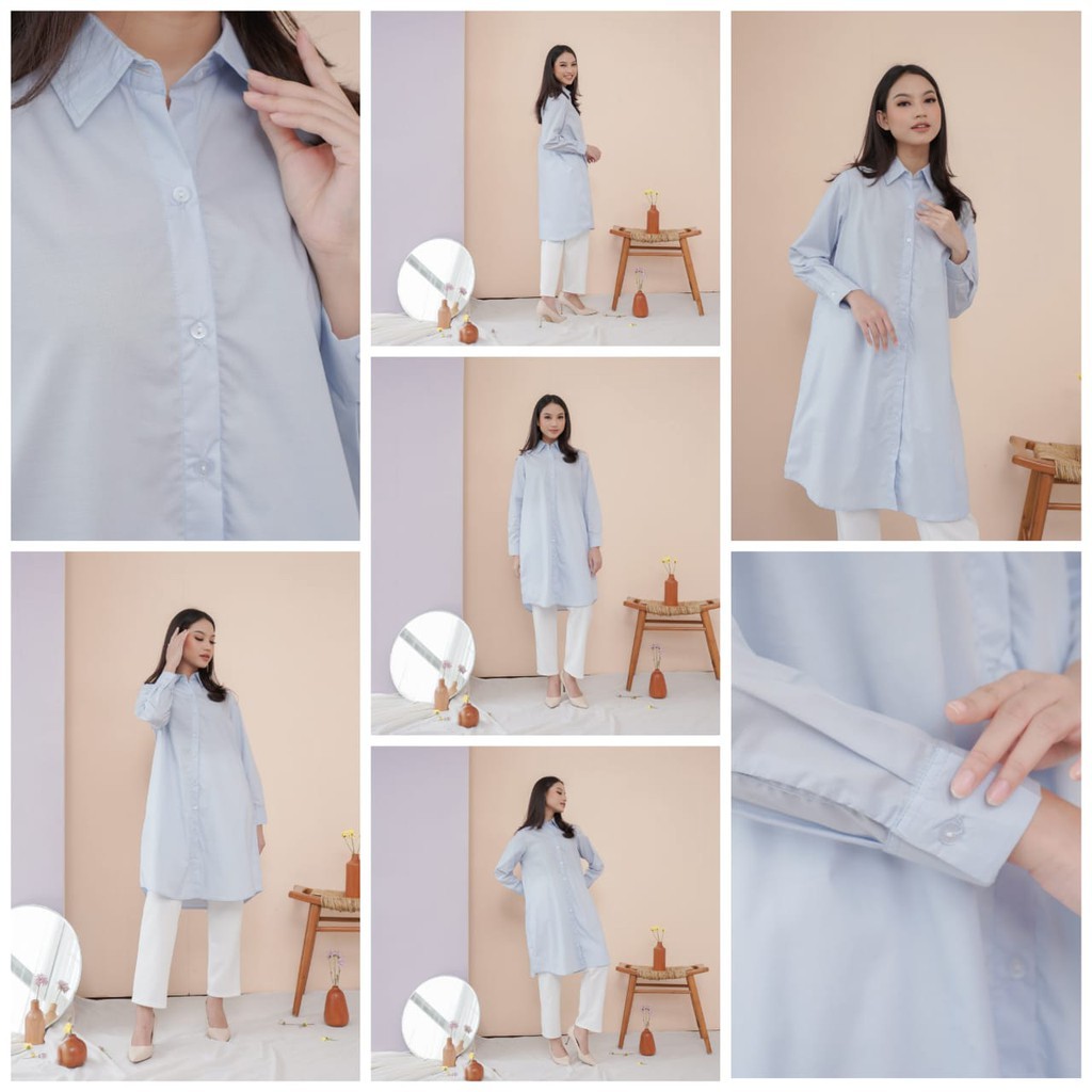 Cotton Shirt Dress / Dress Katun Wanita