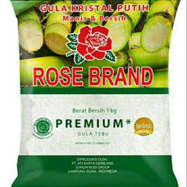 

Gula pasir 1 kg rosebrand