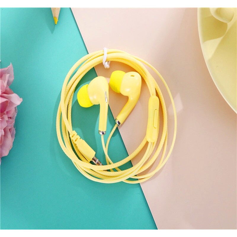 Headset Earphone Candy Macaron all Smartphone