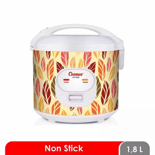 MAGIC COM - RICE COOKER COSMOS CRJ-323S / CRJ 323S / CRJ 323 S 1.8 LITER BERGARANSI-SUMMER ORANGE (SSO)