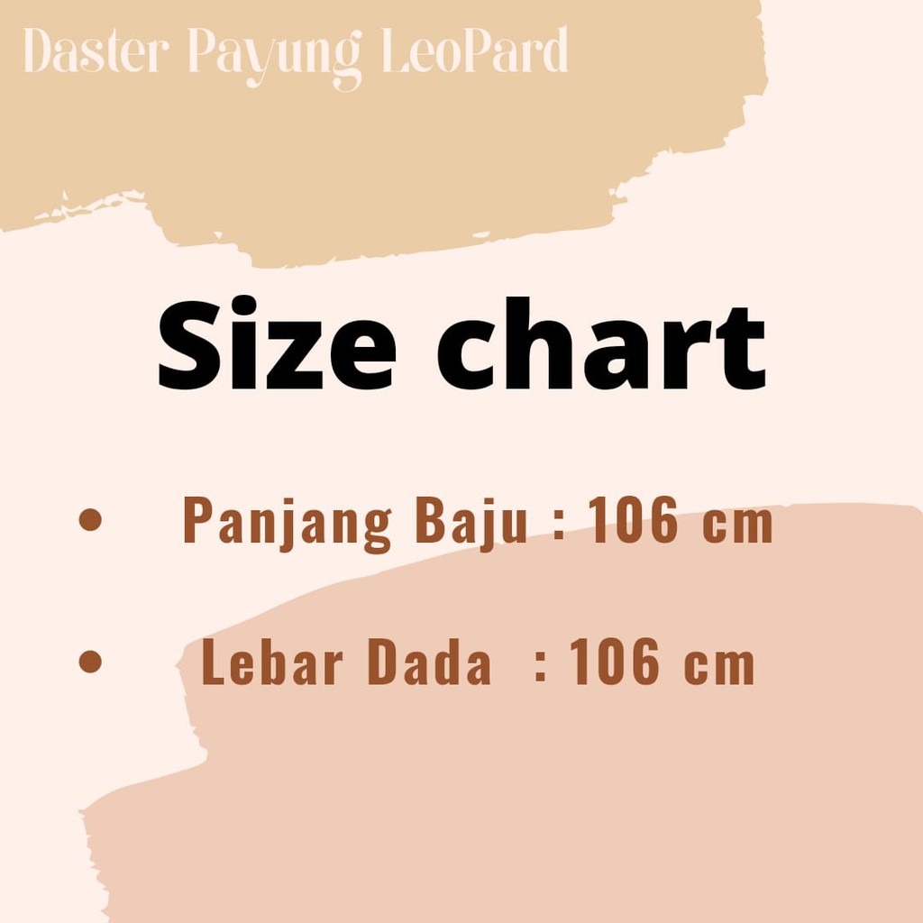 Termurah-Daster Murah Solo-Daster Payung Motif Leopard/macantutul-Bahan Katun Viscose Nyaman Dipakai