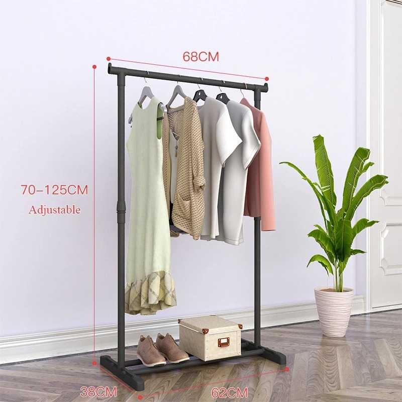 Stand Hanger Rak Gantungan Baju Pakaian Telescopic Organizer Kamar