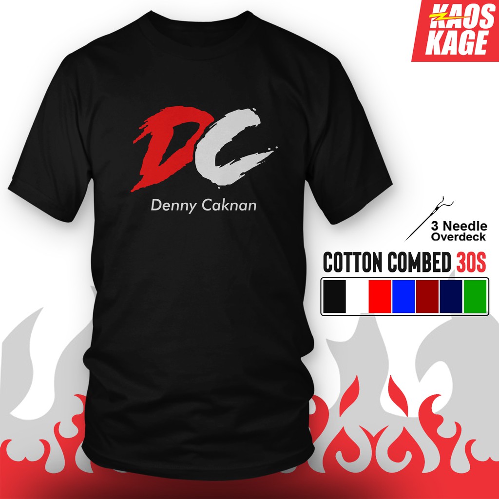 kaos baju distro dc denny caknan logo 100   cotton combed 30s unisex terlaris   t shirt musik