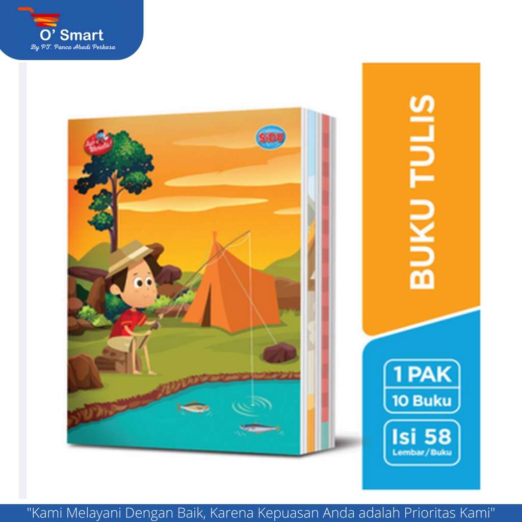 

SIDU Buku Tulis Sinar Dunia Isi 58 Lembar (1 Pack Isi 10 Pcs)