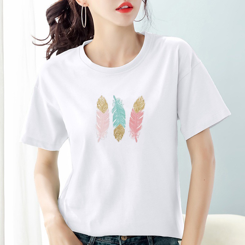 Kaos wanita cotton combed 30s / Baju wanita cotton combed  / Kaos polos wanita lengan pendek Bee106