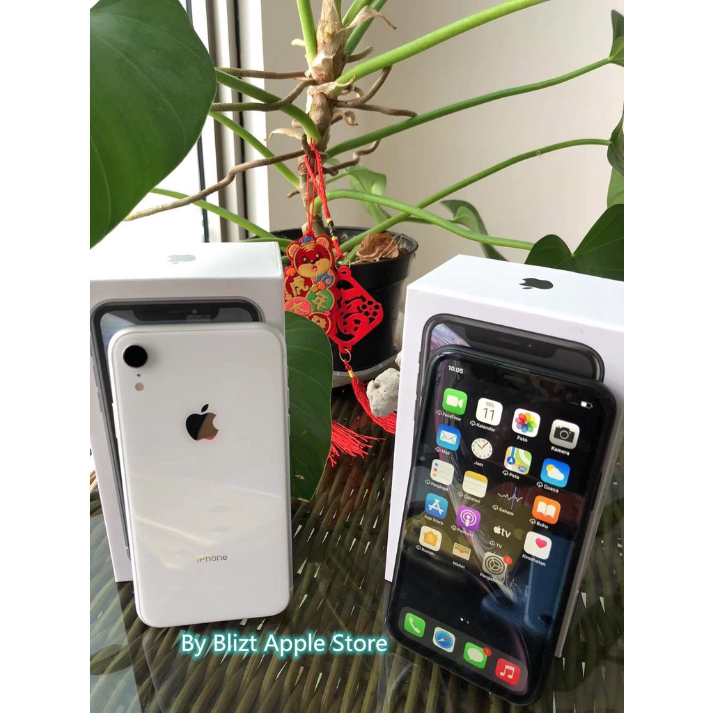 iPhone XR 128GB All Sim Silent Fullset Original Second Mulus100% 3utools All Green (Garansi 1 Tahun)