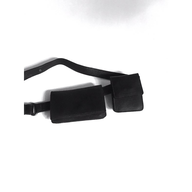 recta waist srw 2nd / waist bag / tas pinggang hitam