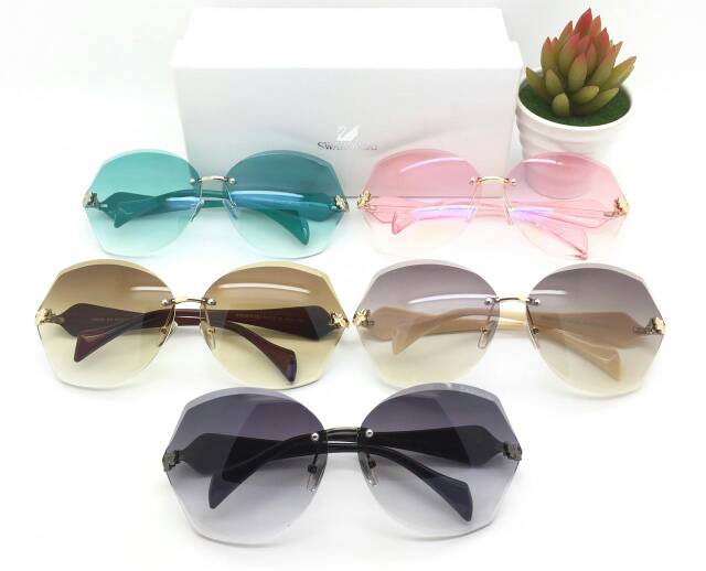 Sunglasses Kacamata Wanita, Kaca mata Anti UV Swarosky 26066, Kacamata Bor, Kaca mata Fashion