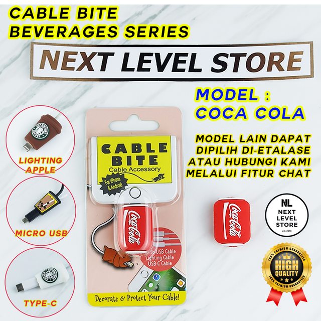 Coca Cola Cocacola Cable Bite Beverages Minuman Pelindung Kabel