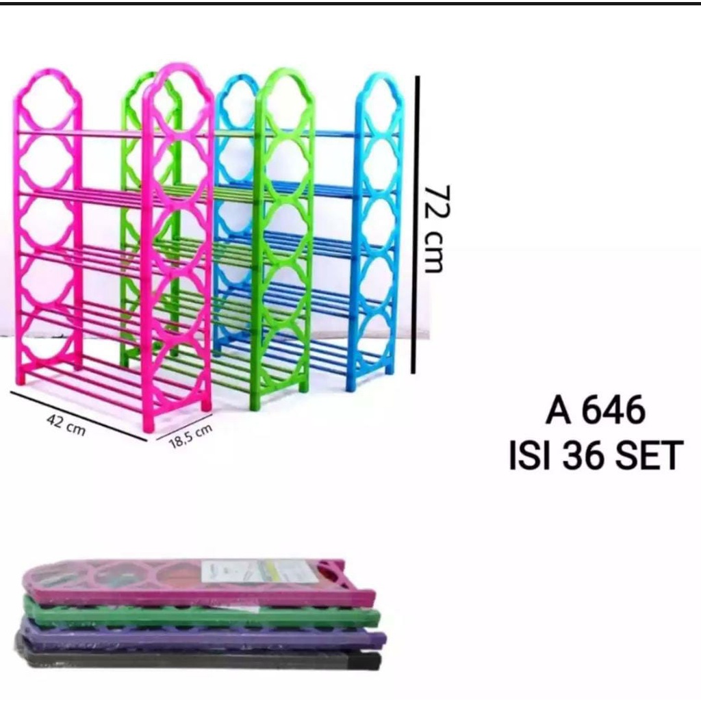 ak Sepatu 5 susun Rangka Besi Serbaguna Sandal Tempat Penyimpanan BISA COD Rak Sepaturak Sepatu Susun//rak Sepatu Portable