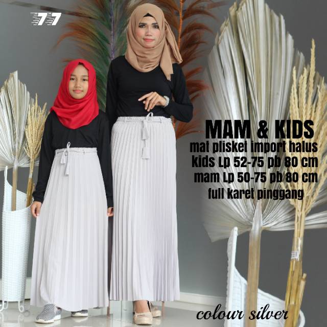 Mam &amp; kids rok plisket mayung bisa cod