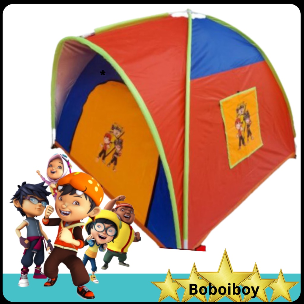 TENDA ANAK KARAKTER BOBOIBOY UKURAN 120X120 CM _ TENDA MAINAN ANAK MURAH _ KEMAH KEMAHAN