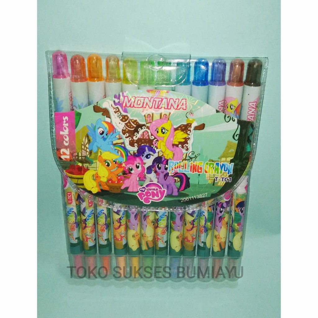 

Crayon Putar Set Panjang Montana Krayon Anak 12Pcs Oil Pastel Karakter