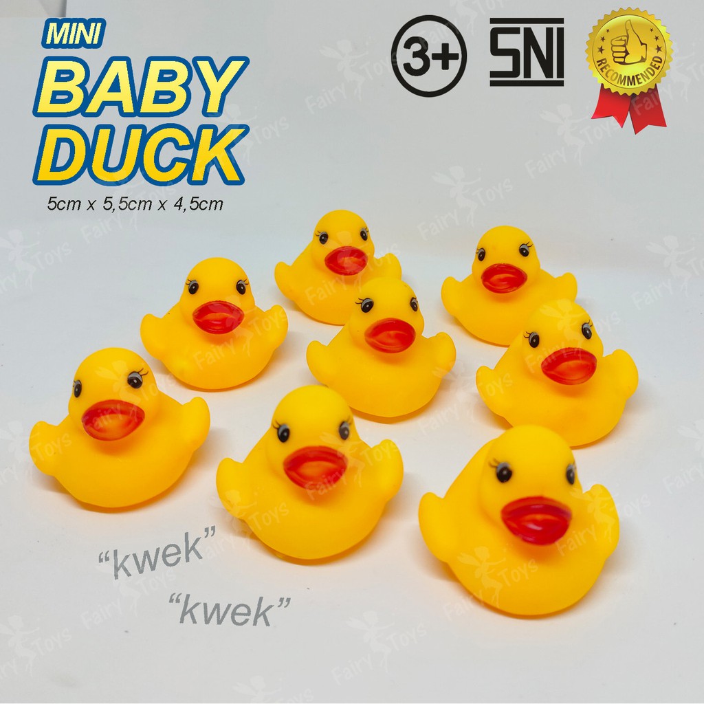 Mainan Bebek Air Bisa Bunyi  isi 6pcs - Mainan Mandi Anak