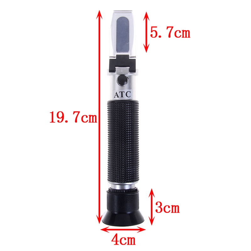 Refraktometer Alkohol 0-80% v / v Model Genggam