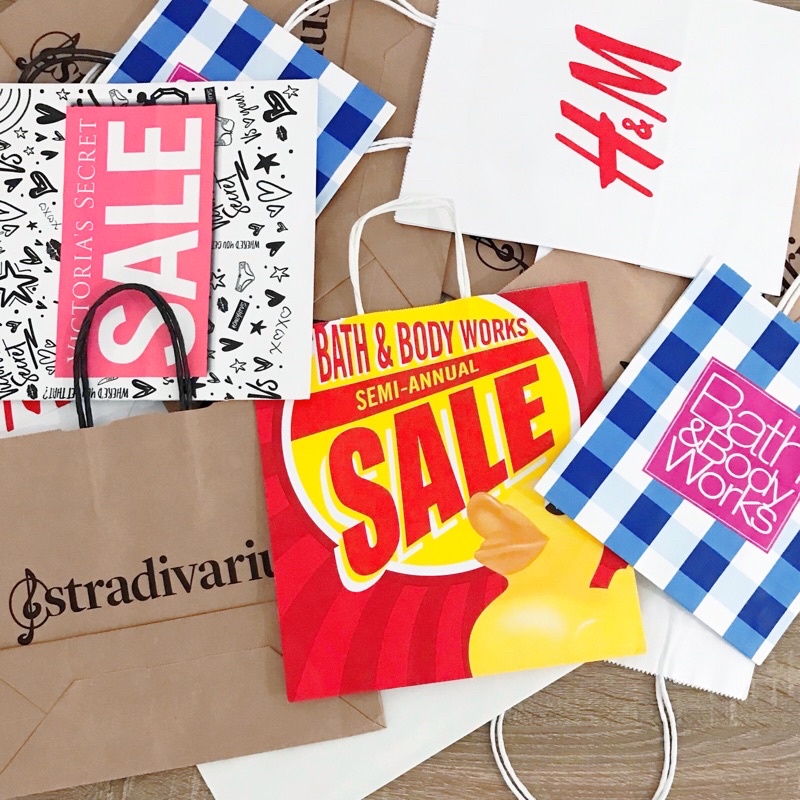 

Branded Paperbag ORIGINAL Stradivarius / H&M / Bath & Body Works / MANGO / Marks & Spencer