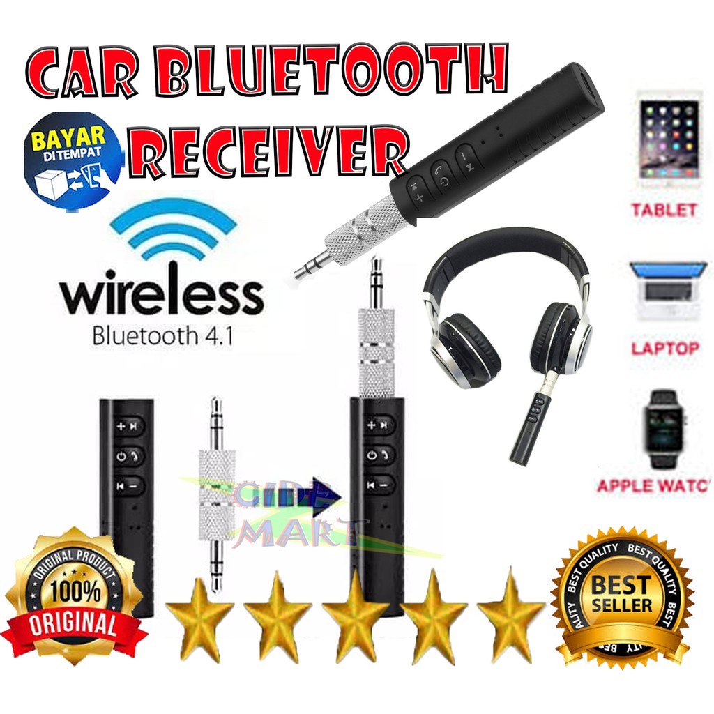 [ORIGINAL] BLUETOOTH WIRELESS AUDIO RECEIVER JACK MUSIC BT-301 / BLUETOOTH RECEIVER BT-450