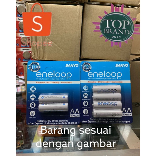 Batere Sanyo Eneloop AA/A2 isi 4pcs Typ:2500mah/Min:2400mAh up to 2100 times