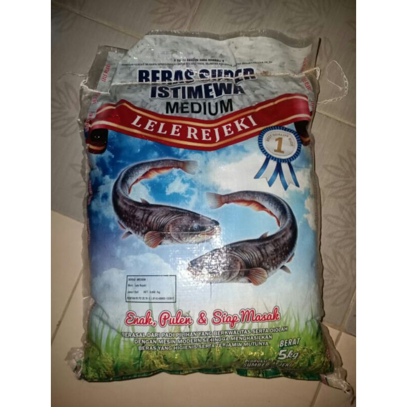 

beras super istimewa medium lele rejeki