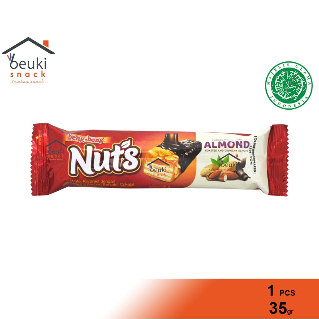 

ECER Beng Beng Nuts Almond Wafer Karamel - 35gr