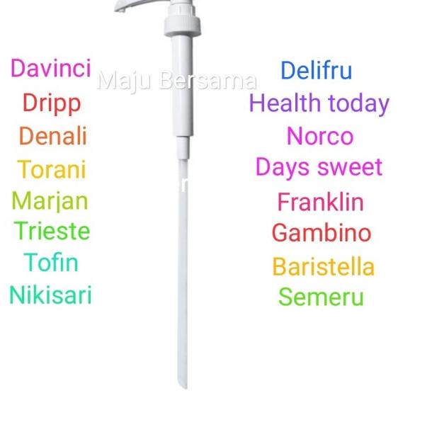 

♜ Syrup Pump 8ml untuk botol Torani-Tofin-Denali-Davinci-Trieste-NikiSar ℗