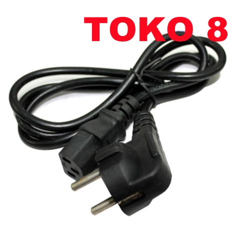 Kabel Power CPU Listrik / Printer / Laptop / PSU to Monitor / Power Monitor / Rice Cooker / HITAM