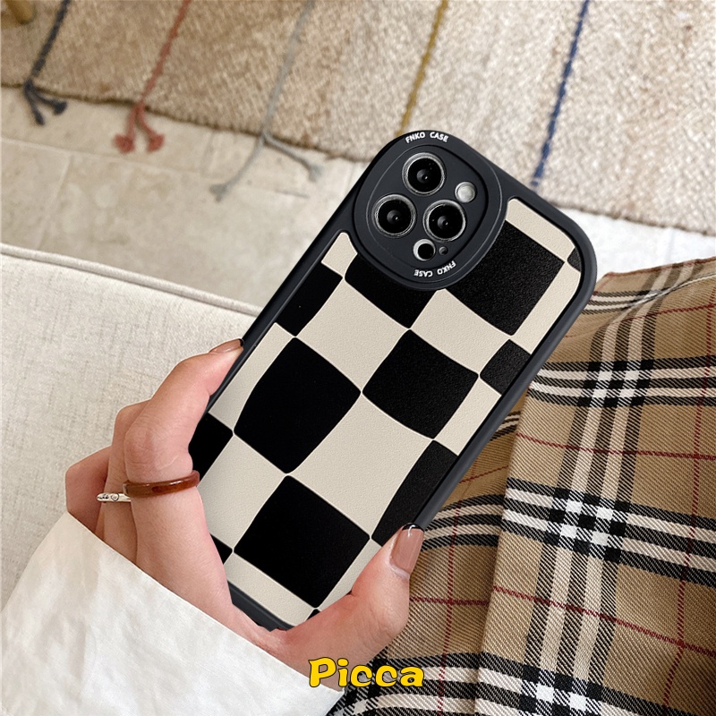 Casing Grid Hitam Putih Samsung A04 A13 A04S M23 A33 A03 A32 A23 A73 A22 A03 Core A12 A53 A20 A52 A51 A20s A72 A50 A10s A03s A52s A31 A11 M12 A30 A50s M22 A30s A71 A21s A02s S21FE