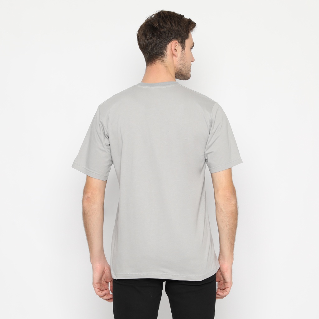 RS31 T-Shirt Grey Basic - Kaos Polos Lengan Pendek Soft Combed 30s Abu abu Super Big Size Jumbo