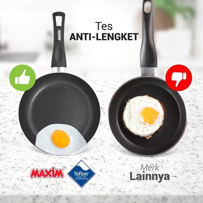 MAXIM VALENTINO FryPan 22 cm - Panci Anti Lengket