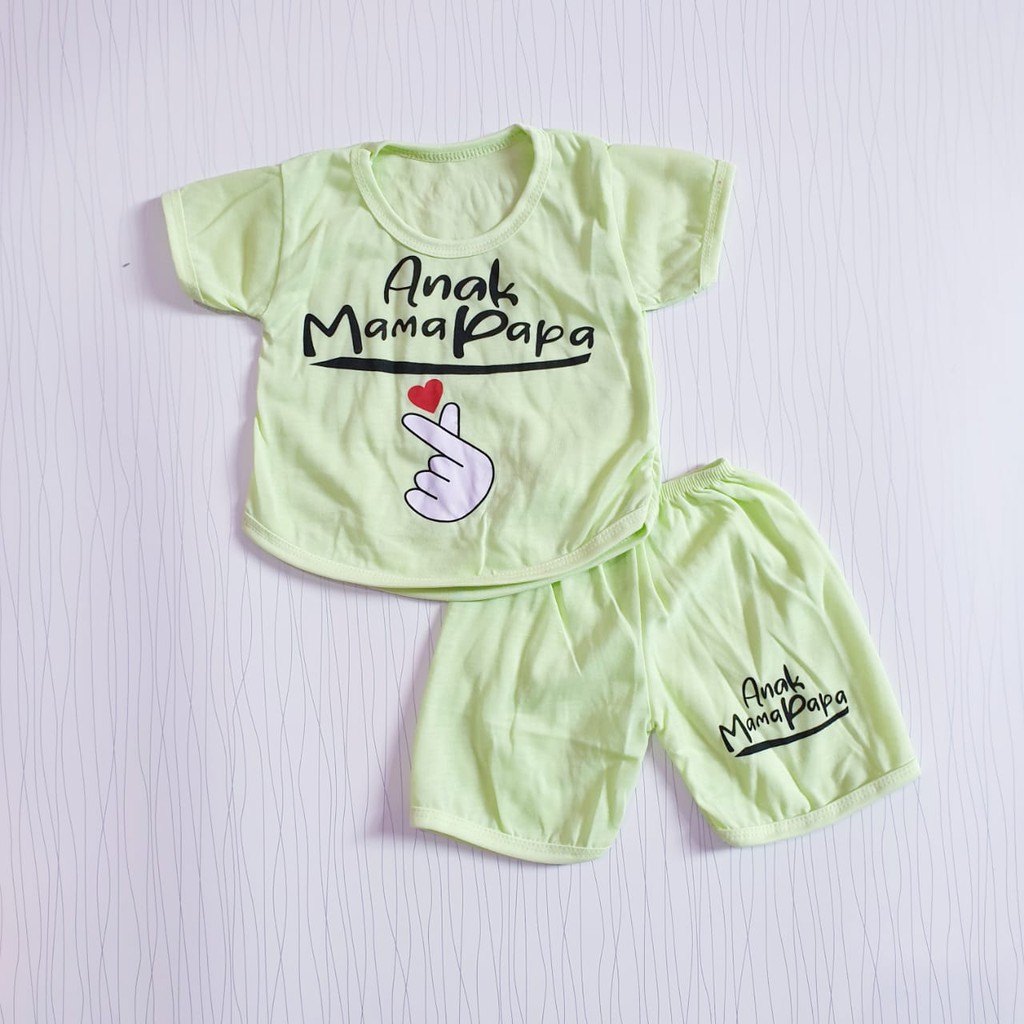 COD Bayar Ditempat Baju Setelan Anak Perempuan Anak Mama Papa Baby Alicia