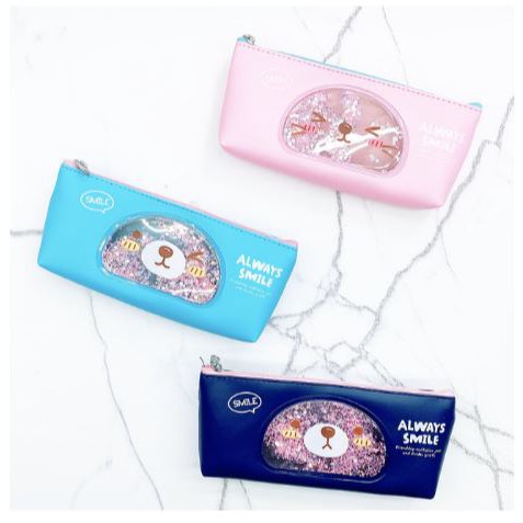 

Tempat pensil gliter beruang -mh