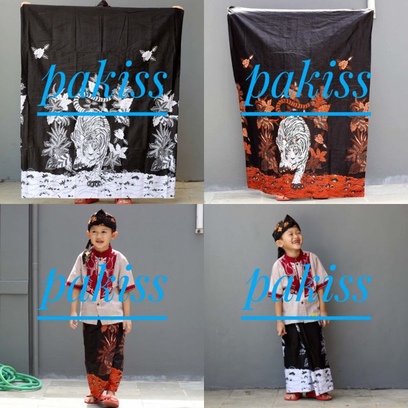 Sarung Anak Anak Motif Macan Putih-Sarung Anak Motif Batik Tradisional