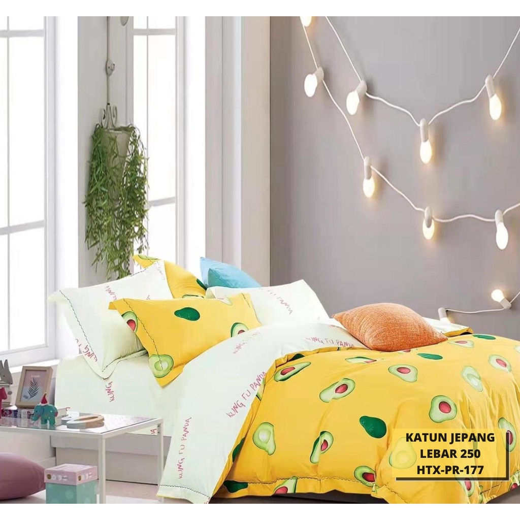 Kain Sprei Katun Jepang Motif Alpokat