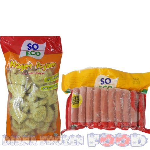 

SO GOOD SO ECO nugget - Sosis / naget ayam 1KG - Sosis 750gr