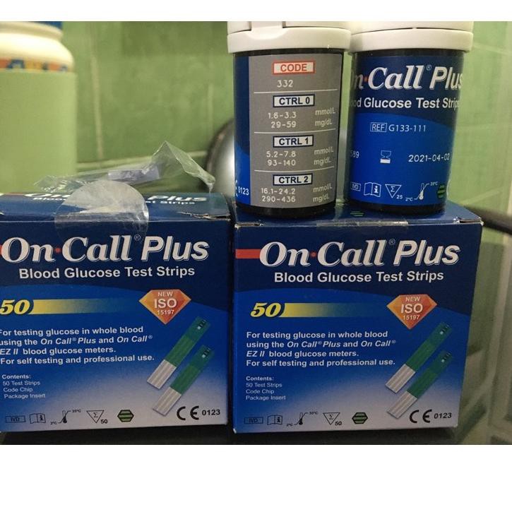 [KODE 106] Strip Cek Gula On Call Plus Gula OnCall Plus OC Plus Gula Darah On Call EZ Gula OnCall EZ