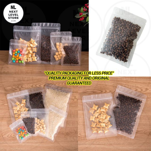 Plastik Klip Buram 26x38 cm Frosted Matte Ziplock Transparant  - MIN ORDER 20 PCS SAJA