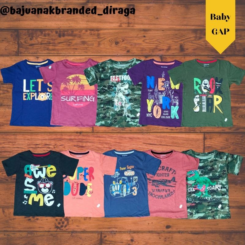 Baju Anak Laki-laki Branded Kaos Anak Laki-laki Branded BABY GAP