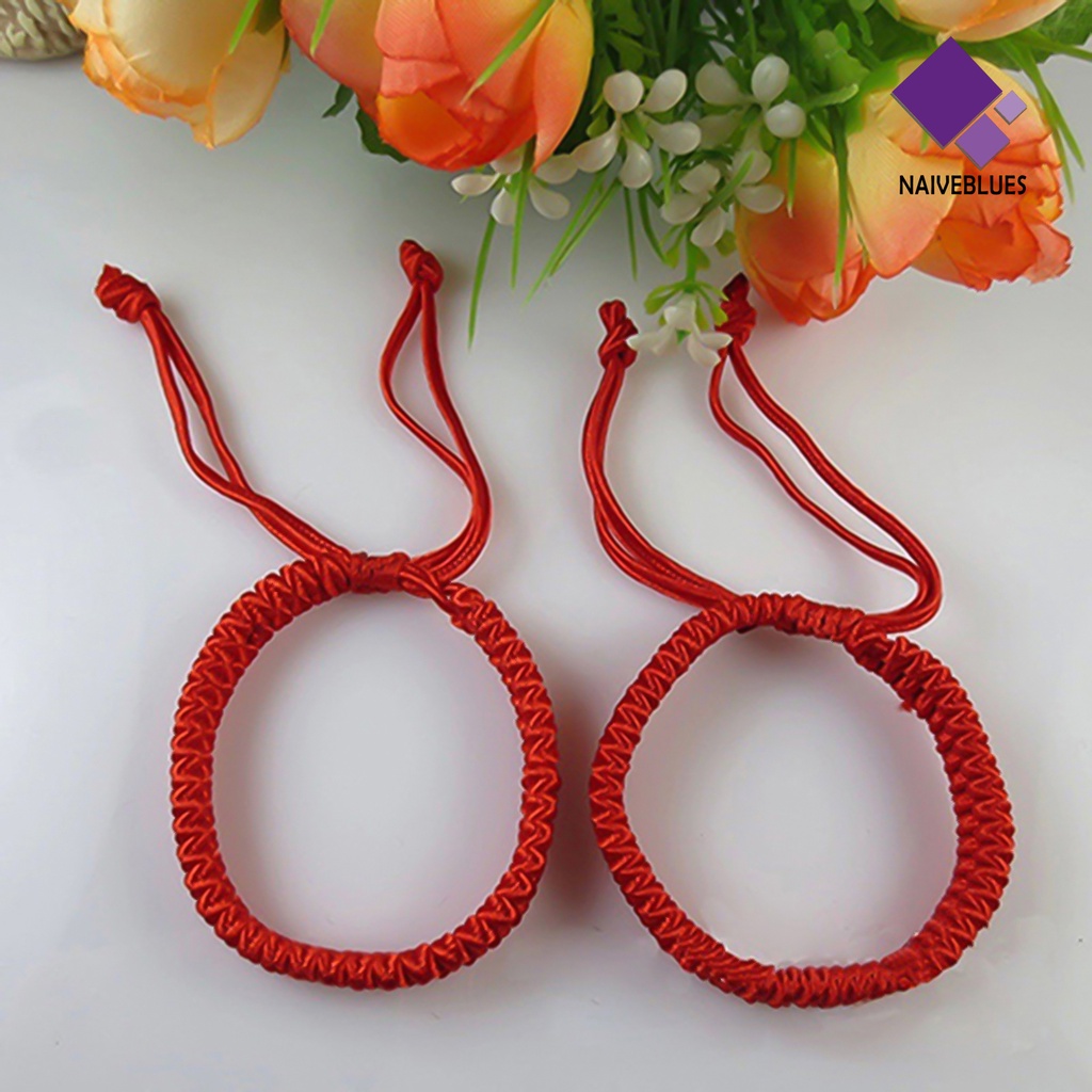 Gelang Tali Merah Handmade Adjustable Gaya China Untuk Unisex