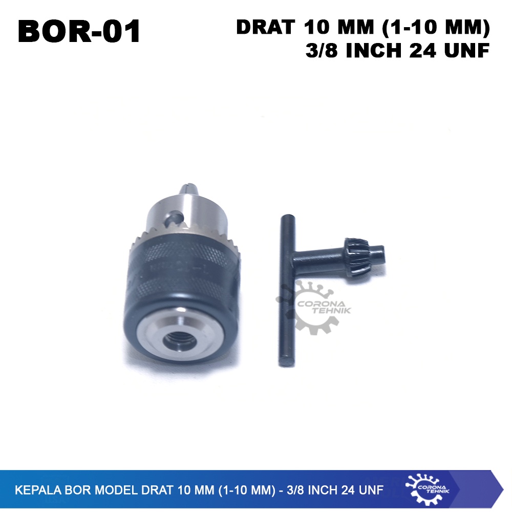 24 UNF - Kepala Bor Model DRAT 10 mm (1-10 mm) - 3/8 Inch