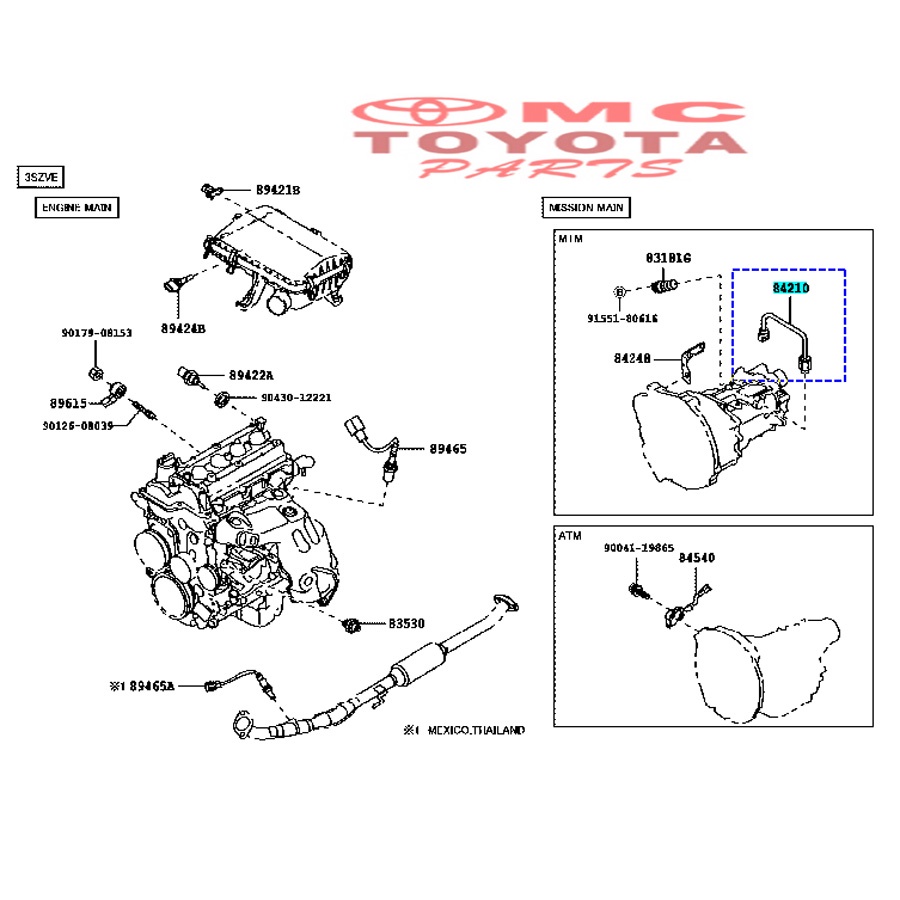 Switch Reverse Atret Mundur Avanza Xenia Rush Terios 84210-BZ080 (84210-BZ110)