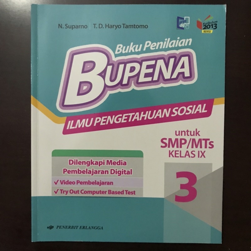 

buku Bupena IPS ilmu pengetahuan sosial kelas 9 Erlangga