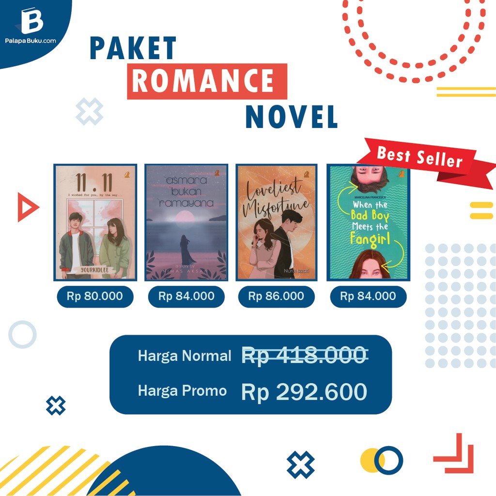 Paket 4 Novel Wattpad. 11.11. Asmara Bukan Ramayana. Loveliest Misfortune. When The Bad Boy Meets