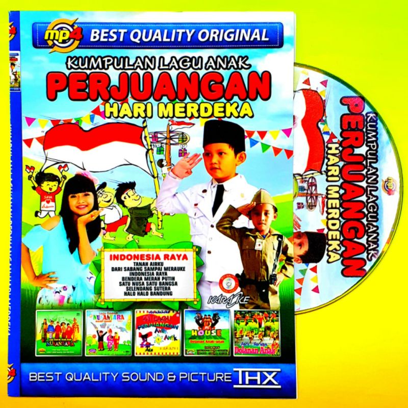 Jual KASETDVD VIDEO MP4 LAGU KUMPULAN LAGU ANAK PERJUANGAN HARI MERDEKA