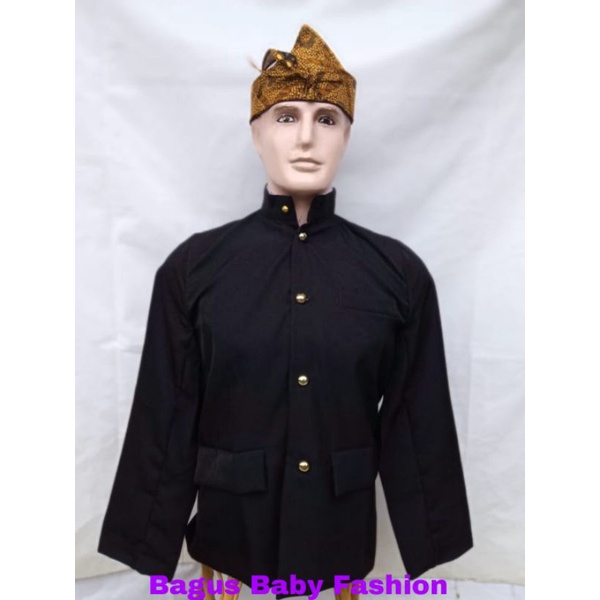Beskap Sunda Hitam Polos Baju Adat Pria